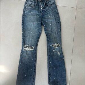 Hollister High-Rise Bedazzled Jeans